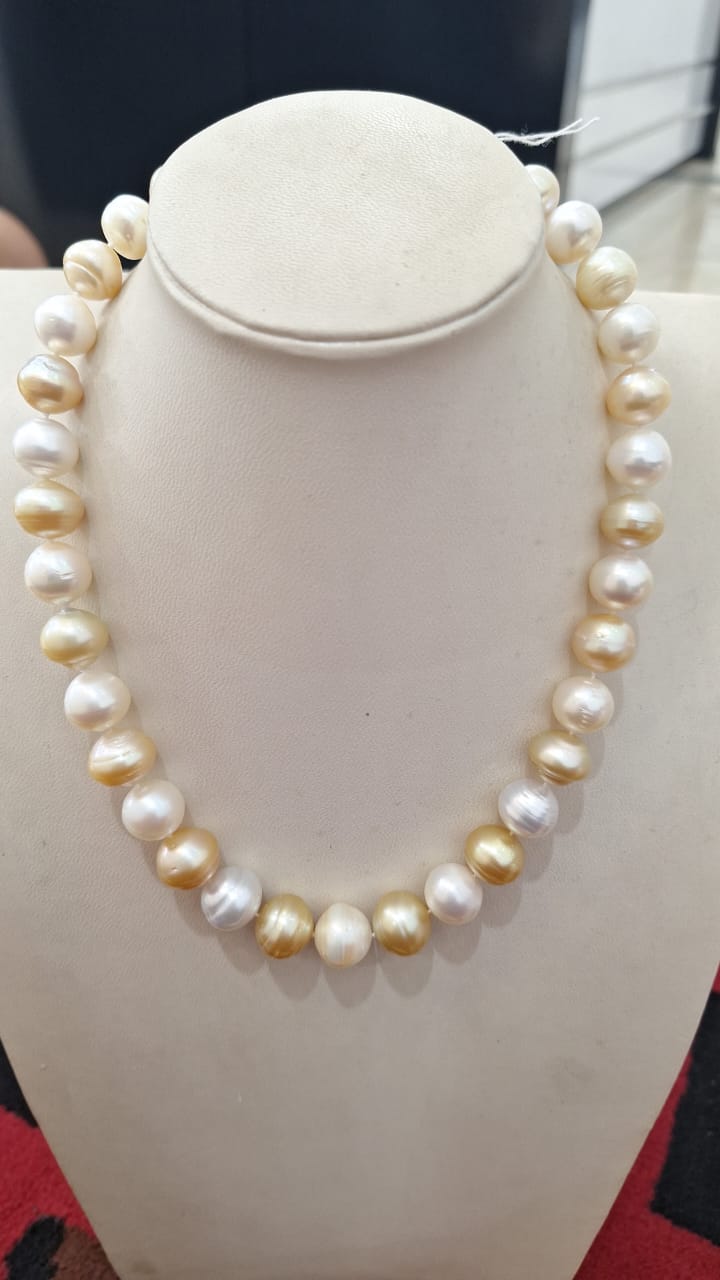 Kalung mutiara air laut full baroq