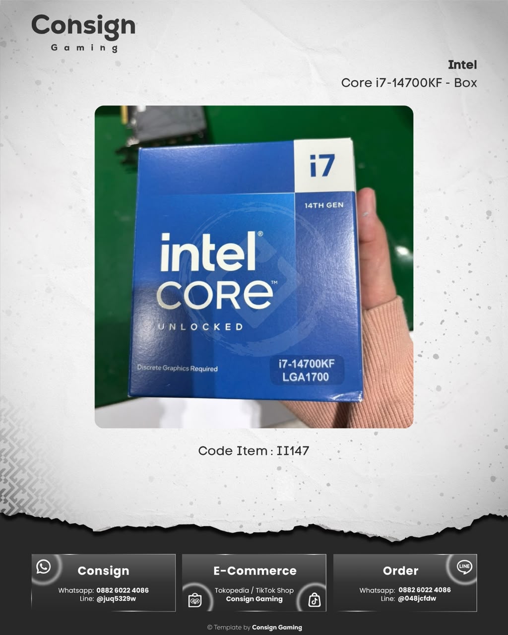 Intel Core i7-14700KF - Box ( Code Item : II147 )